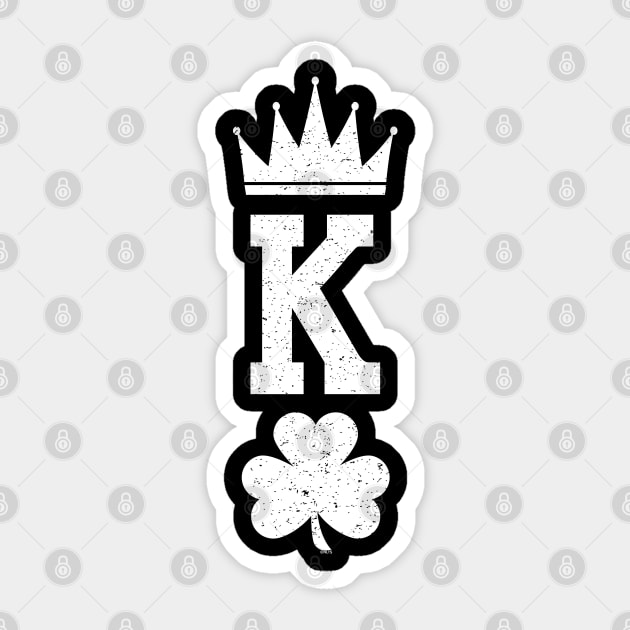 Shamrock King St Patrick Humor Sticker by creative